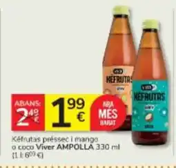 Consum VIVER Kéfrutas préssec i mango o coco oferta