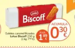 Consum LOTUS BISCOFF Galetes caramel-litzades oferta