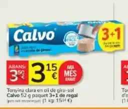 Consum CALVO Tonyina clara eni oli de gira-sol oferta