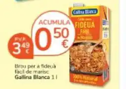 Consum GALLINA BLANCA Brou per a fideuà fácil de marisc oferta