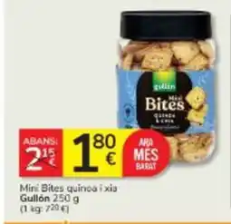 Consum GULLÓN Mini Bites quinca ixia oferta