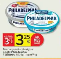 Consum PHILADELPHIA Formatge natural original o light oferta