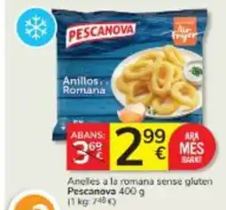 Consum PESCANOVA Anelles a la romana sense gluten oferta