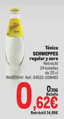 Makro Tónica SCHWEPPES regular y zero oferta