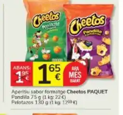 Consum CHEETOS Aperitiu sabor formatge oferta