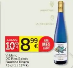 Consum FAUSTINO RIVERO Vi blanc DO Ries Baixes oferta