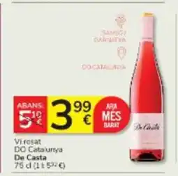 Consum DE CASTA Vi rosat DO Catalunya oferta