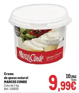 Makro Crema de queso natural MARCOS CONDE oferta