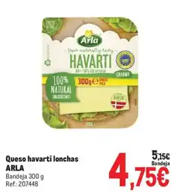 Makro Queso havarti lonchas ARLA oferta