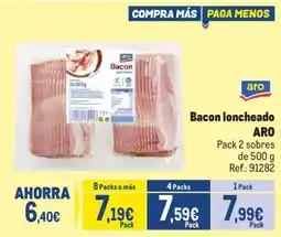 Makro Bacon loncheado ARO oferta
