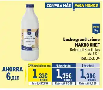 Leche grand crème MAKRO CHEF