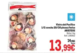Makro Vieira del Pacífico 1/2 concha 20/30 piezas/bolsa ARISTEUS oferta