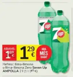 Consum SEVEN UP Refresc lima-llimona o llima-limona Zero oferta
