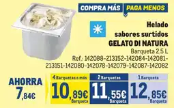 Makro Helado sabores surtidos GELATO DI NATURA oferta