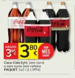 Consum COCA-COLA light, zero sucre a zero sucre zero cafeina oferta