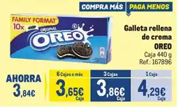 Makro Galleta rellena de crema OREO oferta