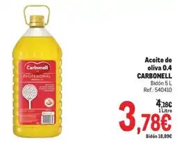 Makro Aceite de oliva 0.4 CARBONELL oferta