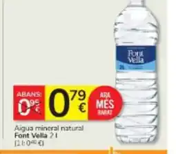 Consum FONT VELLA Aigua mineral natural oferta