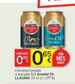 Consum AMSTEL OR Cervesa torrada o torrada 0,0 oferta