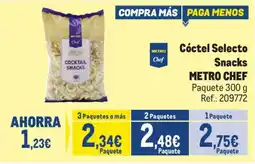 Makro Cóctel Selecto Snacks METRO CHEF oferta