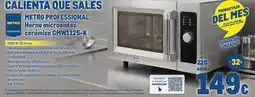 Makro METRO PROFESSIONAL Horno microondas cerámico GMW1125-K oferta