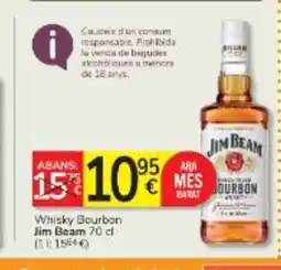 Consum JIM BEAM Whisky Bourbon oferta