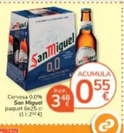 Consum SAN MIGUEL Cervesa 0,0% oferta