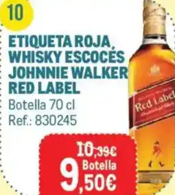 Makro Etiqueta roja, whisky escoces johnnie walker red label oferta