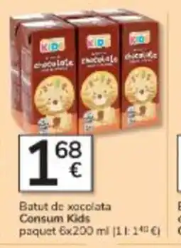 Consum COMSUN KIDS Batut de xocolata oferta
