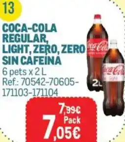 Makro Coca-cola regular, light, zero, zero sin cafeina oferta
