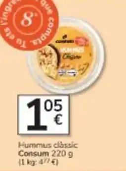 Consum CONSUM Hummus classic oferta