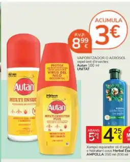 Consum AUTAN Vaporitzador o aerosol repel-lent d'insectes oferta