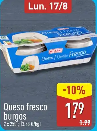 MILSANI Queso fresco burgos