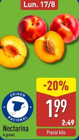ALDI Nectarina oferta