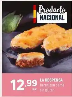 Coviran La despensa - berenjena carne sin gluten oferta