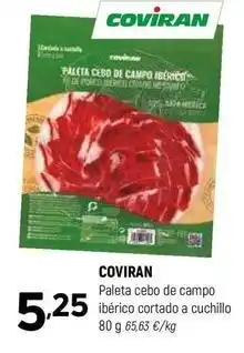Coviran Coviran - paleta cebo de campo iberico cortado a cuchillo oferta