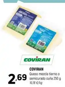 Coviran Coviran - queso mezcla tierno o semicurado cuna oferta