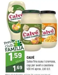 Coviran Calvé - salsa fina suau i cremosa oferta
