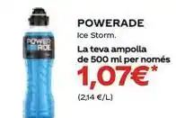 Coviran Powerade - ice storm. la teva ampolla de 500 ml per nomes oferta