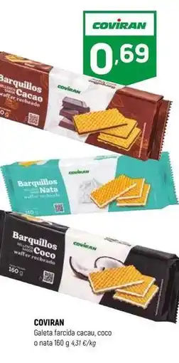 Coviran Coviran - galetes farcida casal, coco o nata oferta