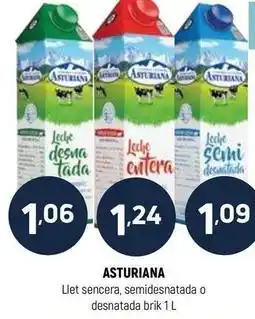 Coviran La asturiana - llet sencera, semidesnatada o desnatada brik oferta