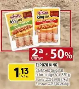 Coviran Elpozo - salsitxes original o formatge oferta