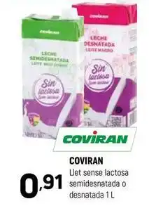Coviran Coviran - llet sense lactosa semidesnatada o desnatada oferta