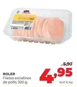 Alimerka Roler - filetes extrafinos de pollo oferta