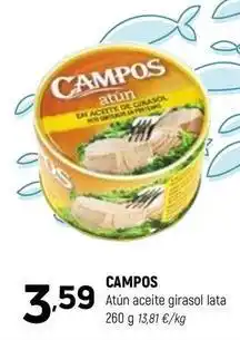 Coviran Campos - atún aceite girasol lata oferta