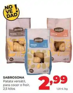 Alimerka Sabrosona - patata versátil, para cocer o freir oferta