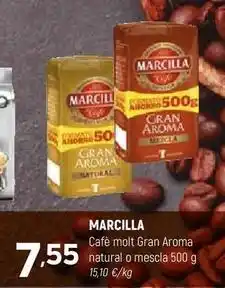 Coviran Marcilla - café molt gran aroma natural o mescla oferta