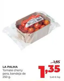 Alimerka Palma - tomate cherry pera, bandeja de oferta