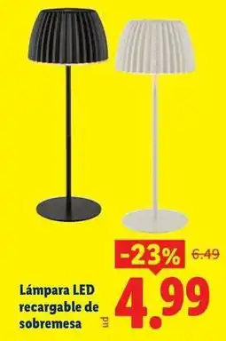 Ocine Lámpara led recargable de sobremesa oferta