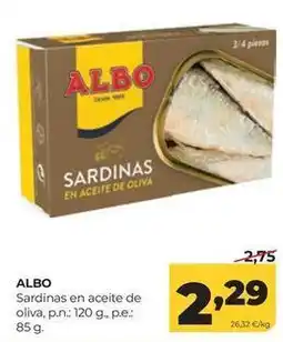 Alimerka Albo - sardinas en aceite de oliva oferta